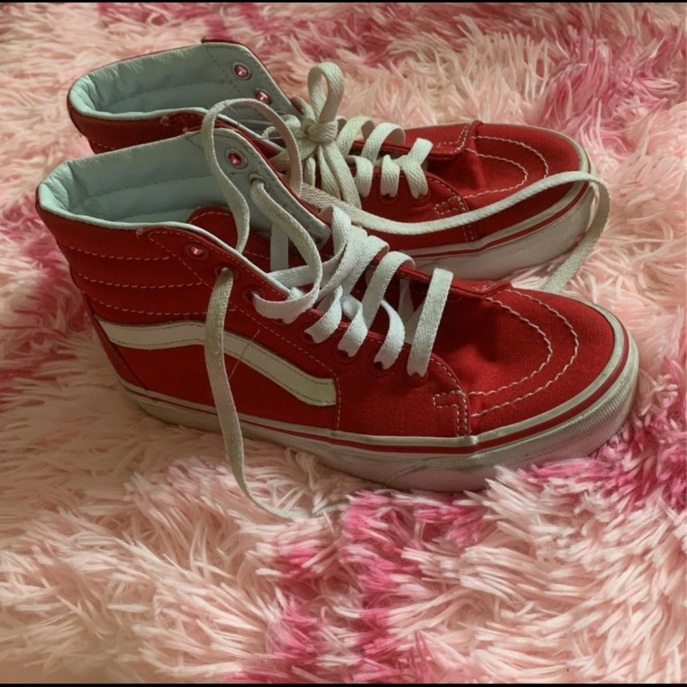 Red Vans Size 5.0